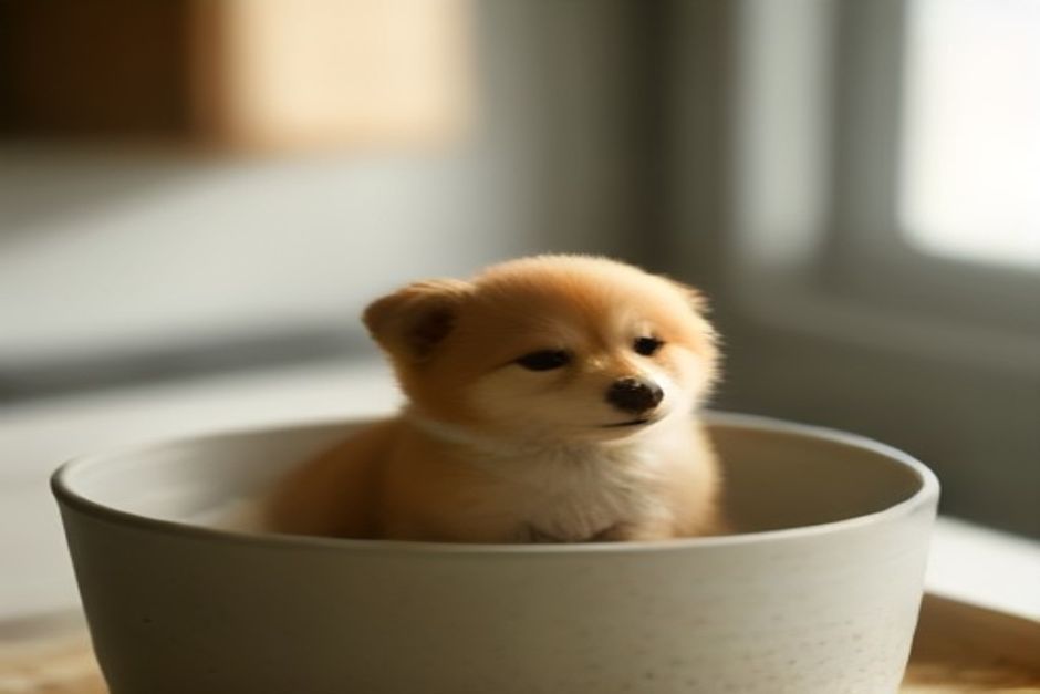 A spoonful of food topper being added to a bowl of dog kibble