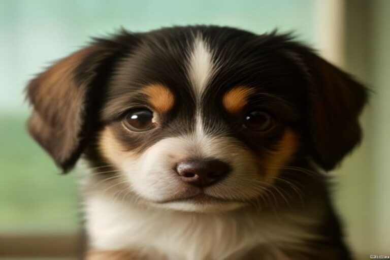 Close-up of a puppy nose